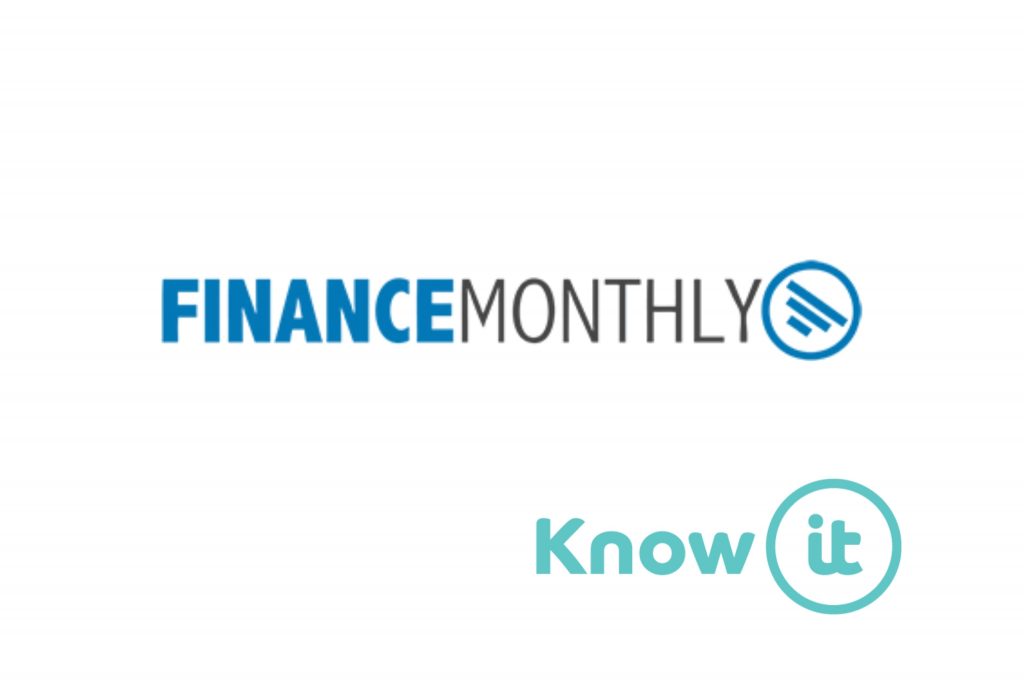 Image with Know-it logo and Finance Monthly logo