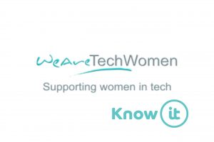 Image with Know-it logo and We Are Tech Women