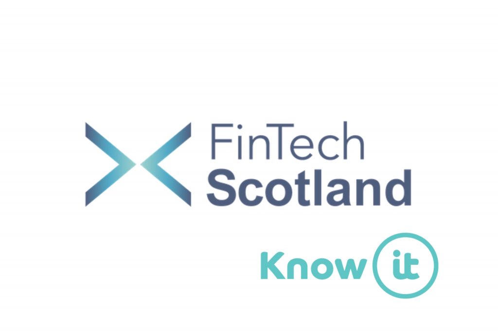 Image with Know-it logo and fintech scotland logo