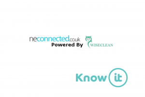 graphic showing neconnected logo and know-it logo
