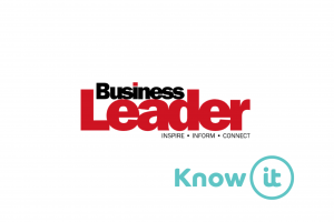 Know-it logo with Business Leader logo